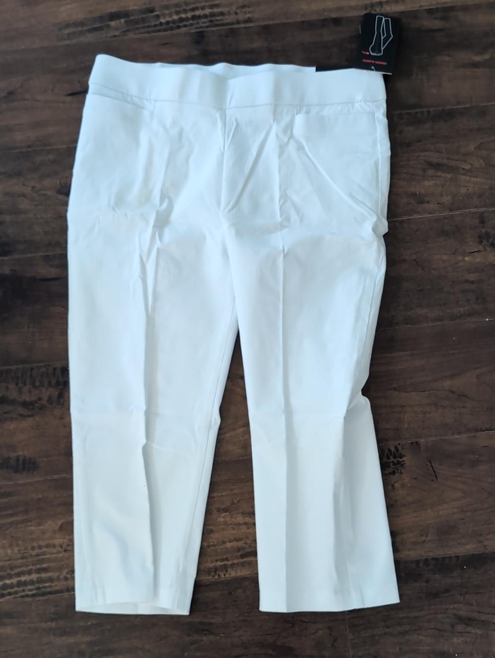 Briggs New York White Women's Cropped Dress Pants